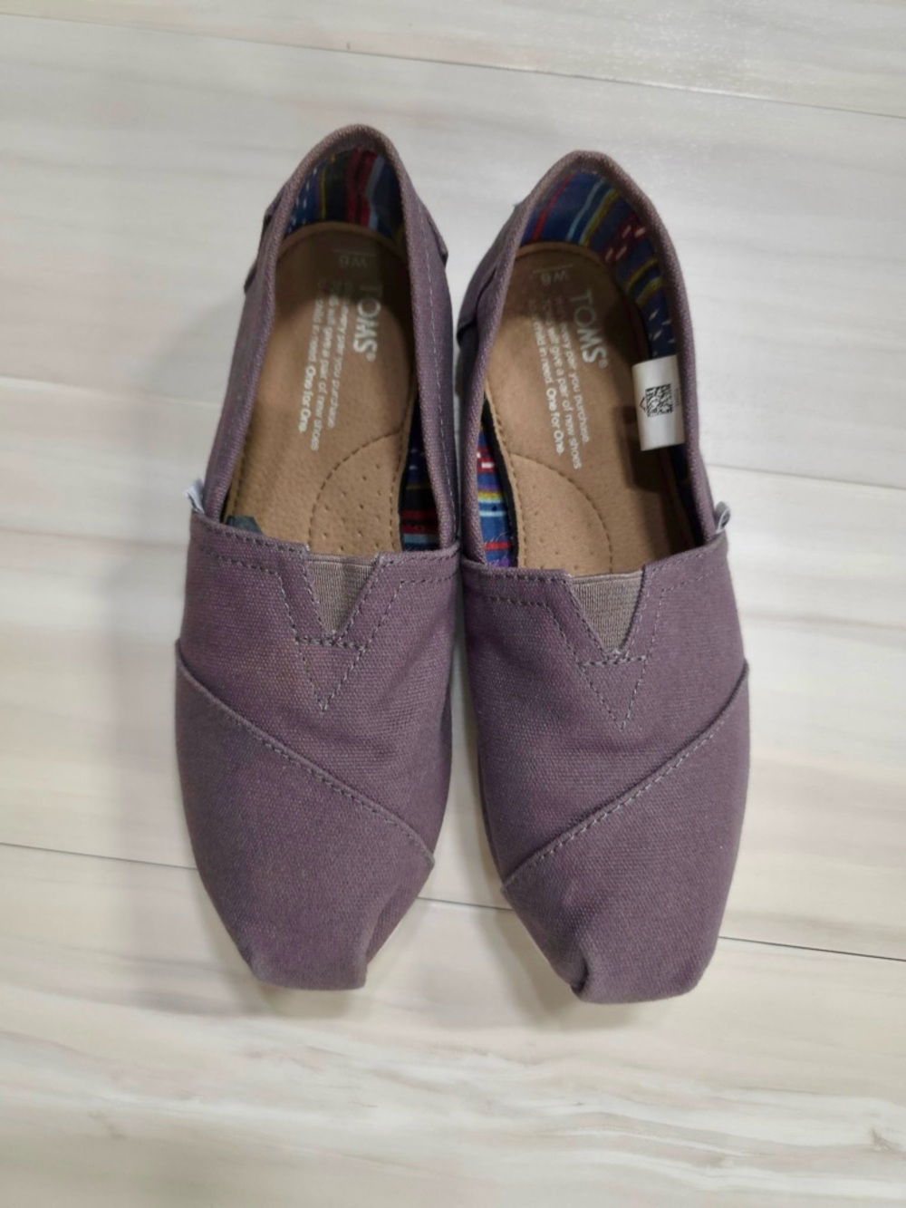 TOMS Canvas Slip-On Shoes in grey - Picture 2 of 5